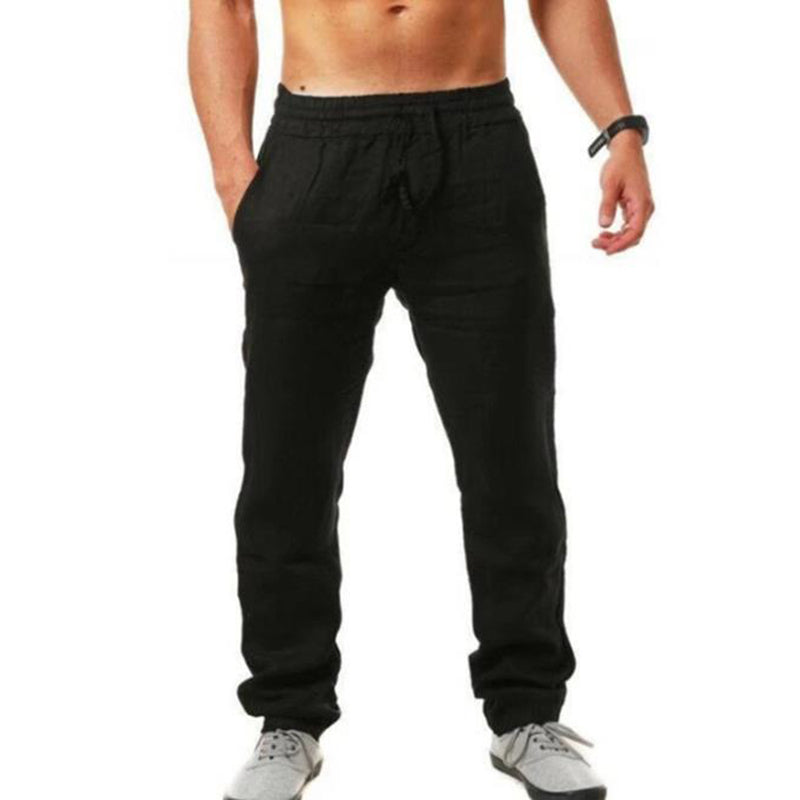Men's Vintage Drawstring Casual Linen Pants